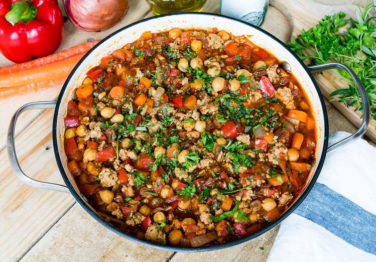 Chickpea and Turkey Stew for Dogs